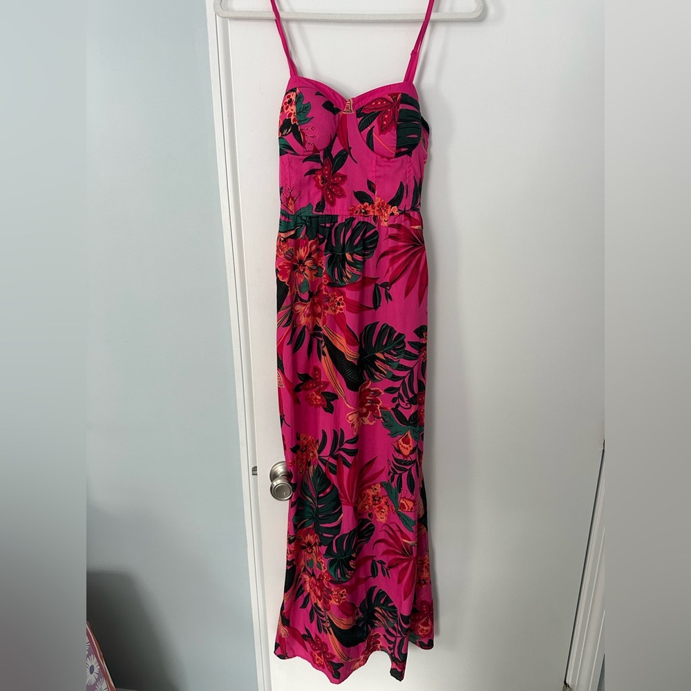 Floral Pink Maxi Dress